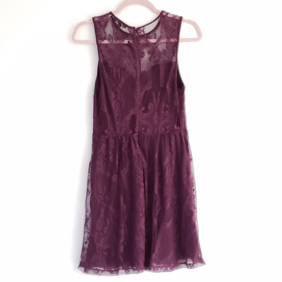 NWOT LACE BACK Purple EXPRESS Never Worn - Picture 1 of 8